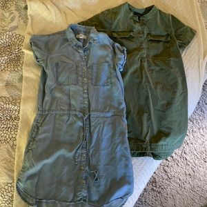 J. Crew Mini Dresses in Blue and Green